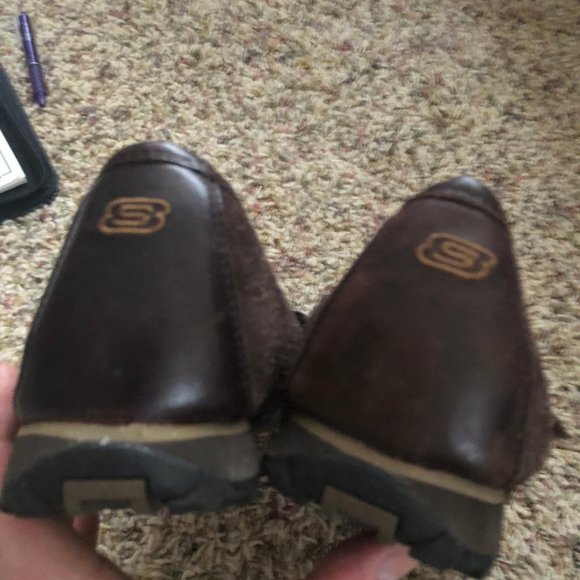 Sketchers Leather "Bikers" Mary Janes - Picture 3 of 4